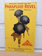 Reclame bordje Cappiello 1922 Parapluie Revel Veritas, Ophalen of Verzenden, Gebruikt, Reclamebord