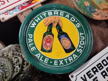 Emaille dienblad whitbread's pale ale extra stout beschikbaar voor biedingen
