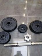 Tunturi Dumbell Gietijzer 15kg - Halterset met schroef, Halterset, Zo goed als nieuw, Ophalen, Armen