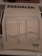 EKEDALEN witte bartafel 120x80x105cm, Huis en Inrichting, Ophalen, Zo goed als nieuw