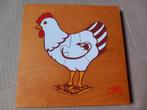 Houten puzzel kip - ei - kuiken, Kinderen en Baby's, Ophalen, Gebruikt, Van hout, Minder dan 10 stukjes