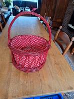 Panier rétro en osier., Maison & Meubles, Enlèvement ou Envoi, Comme neuf, Ovale, Panier