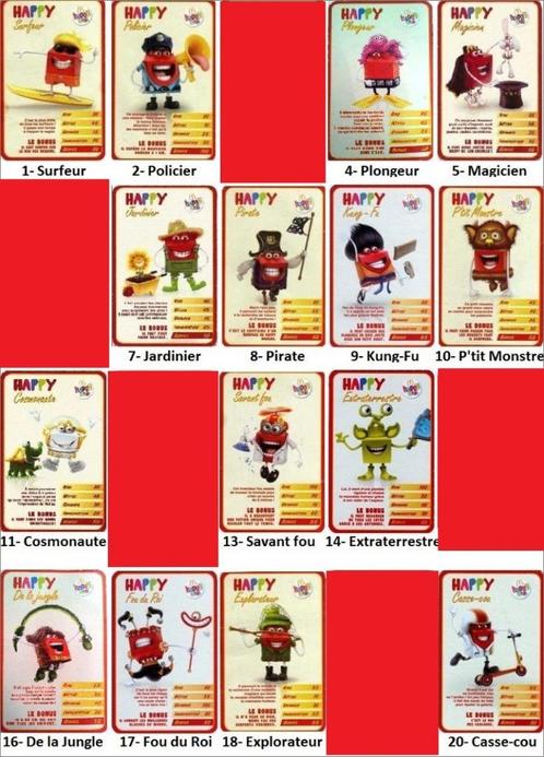 Cartes à jouer McDonald's Happy x 20 (francophones), Collections, Cartes à jouer, Jokers & Jeux des sept familles, Neuf, Carte(s) à jouer