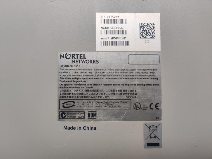 Cisco en Nortel 24 poorts switch, Computers en Software, Netwerk switches, Gebruikt, Ophalen
