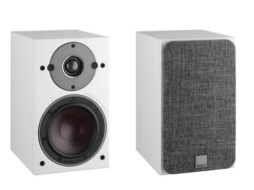 Dali Oberon 1 wit, als nieuw + sorbathane voetjes., Audio, Tv en Foto, Luidsprekerboxen, Zo goed als nieuw, Ophalen of Verzenden
