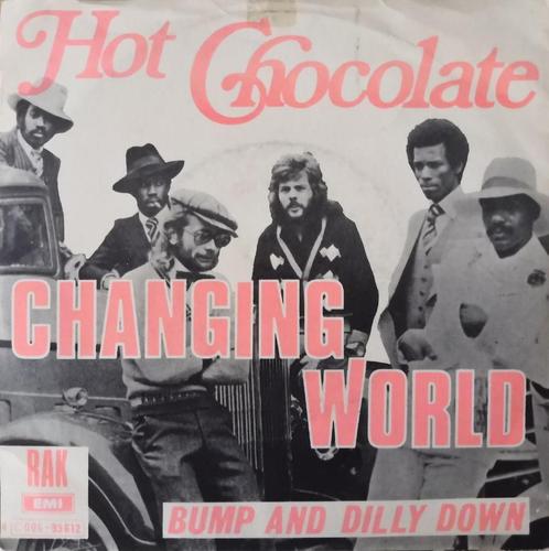 HOT CHOCOLATE - Changing world (single), CD & DVD, Vinyles Singles, Utilisé, Single, R&B et Soul, 7 pouces, Enlèvement ou Envoi
