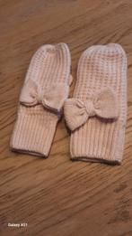Licht roze wanten met strik, Kinderen en Baby's, Ophalen of Verzenden, Gebruikt, Wanten