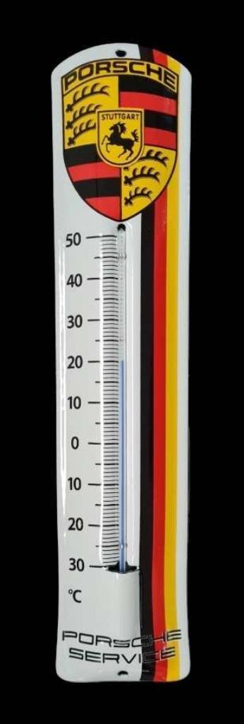 Porsche service emaillen thermometer showroom garage kado beschikbaar voor biedingen