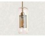 Lampe suspendue LED dorée industrielle Julieta de lanterne, Enlèvement ou Envoi, Neuf, Verre