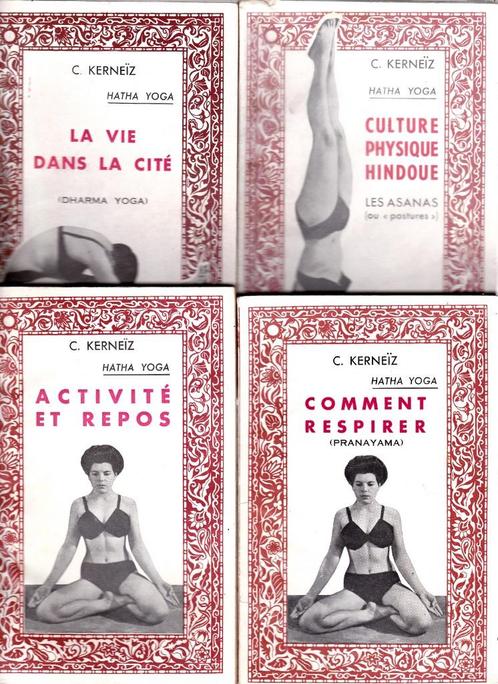 HATHA YOGA - 4 petits livres - C. KERNEIZ - Voir description, Livres, Livres de sport, Comme neuf, Autres sports, Enlèvement ou Envoi