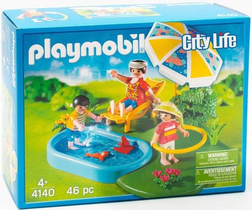 playmobil 4140 CompactSet zwembad + ligweide, Kinderen en Baby's, Speelgoed | Playmobil, Zo goed als nieuw, Complete set, Ophalen