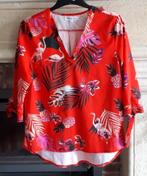 Blouse - rood print - maat L - J&S Millenium, Verzenden, Maat 42/44 (L), J&S Millenium, Zo goed als nieuw