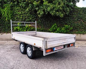 Plateau dubbelas 750kg 158x310cm  beschikbaar voor biedingen
