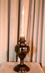 Prachtige oude koperen decoratieve olielamp met glas, Antiek en Kunst, Antiek | Brons en Koper, Ophalen, Koper