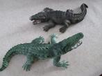 Schleich ; 2 krokodillen een groene en groen/grijze, Ophalen of Verzenden, Gebruikt, Ontdekken