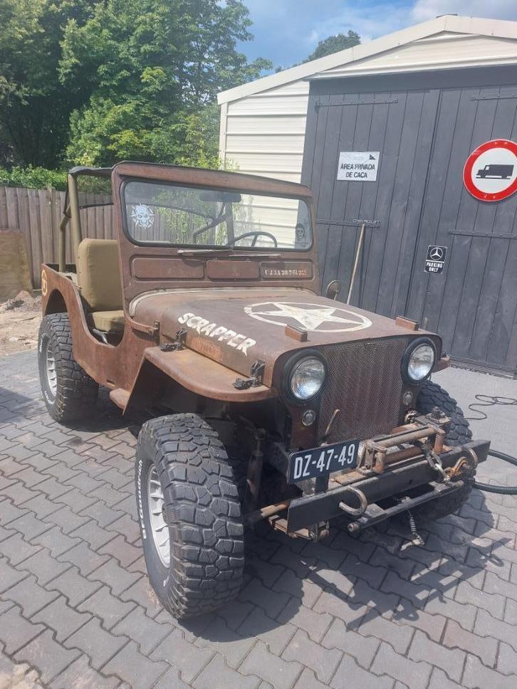 Willys jeep cj3A oldtimer, Auto's, Jeep, Particulier, CJ, Benzine, Cabriolet, Handgeschakeld, Vierwielaandrijving, Ophalen
