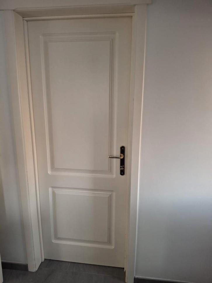 binnendeuren, Doe-het-zelf en Bouw, Deuren en Vliegenramen, Gebruikt, Binnendeur, 200 tot 215 cm, Minder dan 80 cm, Glas, Ophalen