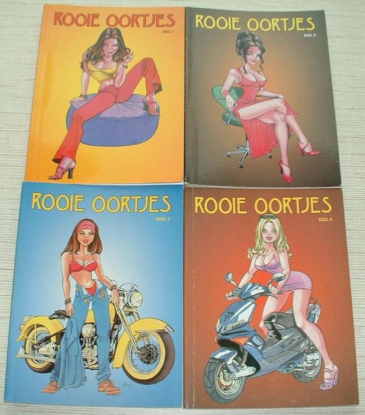 rooie oortjes pocket complete reeks 1-8, Livres, BD, Comme neuf, Série complète ou Série, Enlèvement ou Envoi