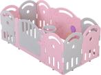 kunststof grondbox met 10 panelen - roze/grijs, Kinderen en Baby's, Nieuw, Rond, Ophalen of Verzenden