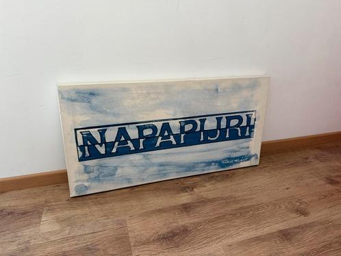 Orgineel Napapijri kunstwerk - stoere eyecatcher!, Antiek en Kunst, Kunst | Schilderijen | Abstract, Ophalen