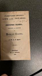 Uniek Antiek Boek (1847) – Washington Irving: Columbus, Antiek en Kunst, Ophalen