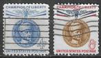 USA 1960 - Yvert 702-703 - Carl Gustav von Mannerheim (ST), Postzegels en Munten, Verzenden, Gestempeld