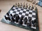 Marmeren schaakspel 40x40 cm, Een of twee spelers, Ophalen of Verzenden, Zo goed als nieuw