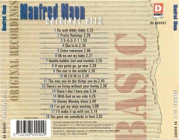 1156 - MANFRED MAN - BASIC ORIGINAL HITS - NIEUW beschikbaar voor biedingen