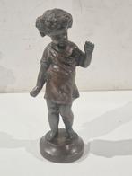 Bronzen beeld van jongen , 22 cm hoog, Enlèvement ou Envoi, Bronze