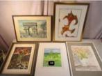 5 cadres photo rétro avec une variété d'œuvres d'art, Enlèvement ou Envoi, Comme neuf