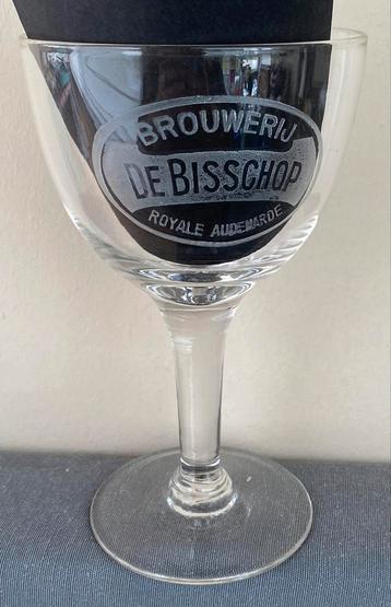 Gezuurd acide glas brouwerij DE BISSCHOP Leupegem Oudenaarde beschikbaar voor biedingen
