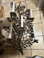 2 artisanaal gesmeden wandlampen (applieken), Antiek en Kunst, Ophalen