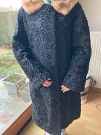 Manteau fourrure Astrakan avec col vison véritable, Vêtements | Femmes, Comme neuf, Noir, Taille 38/40 (M), Enlèvement ou Envoi