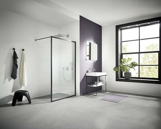 Paroi de douche : Kermi DARK EDITION XD Walk In, Bricolage & Construction, Sanitaire, Neuf, Douche, Verre, Enlèvement