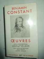 Pléiade - Benjamin Constant, Livres, Littérature, Comme neuf, Enlèvement ou Envoi