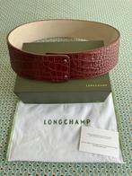 Ceinture cuir Longchamp Cavalcade neuve couleur Cognac, Nieuw, Echt leder, 80 tot 90 cm, 5 cm of meer