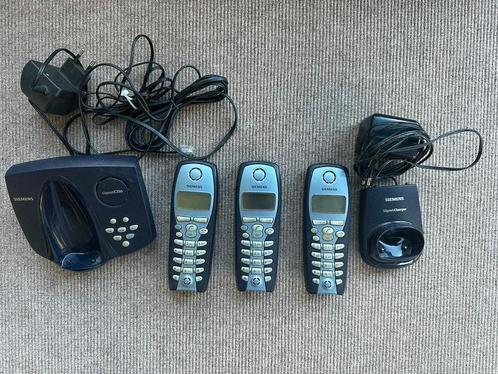Dect telefoons vaste lijn, Telecommunicatie, Vaste telefoons | Handsets en Draadloos, Zo goed als nieuw, 3 handsets, Ophalen
