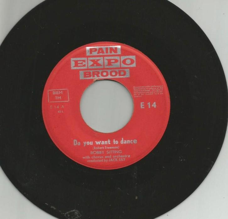 Bobby Sitting - Do You Want To Dance   - 1964 - Expo -, Cd's en Dvd's, Vinyl Singles, Single, Pop, 7 inch, Ophalen of Verzenden