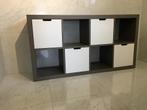 Chocolade en wit beschilderd houten dressoir, Huis en Inrichting, Kasten | Buffetkasten, Ophalen, Gebruikt, 150 tot 200 cm, Minder dan 100 cm