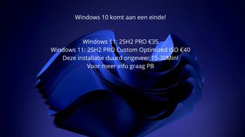 Windows 11 Pro installatie beschikbaar voor biedingen