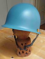 Belgische UN M1 (of M51 of M53) Stalen Helm. Binnenste PVC., Verzamelen, Militaria | Algemeen, Ophalen, Overige soorten, Helm of Baret