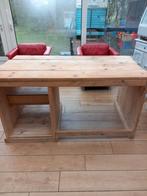 burau in steigerhout : h 78 cm b 149 cm d 77 cm 0476317667, Enlèvement, Utilisé, Bureau