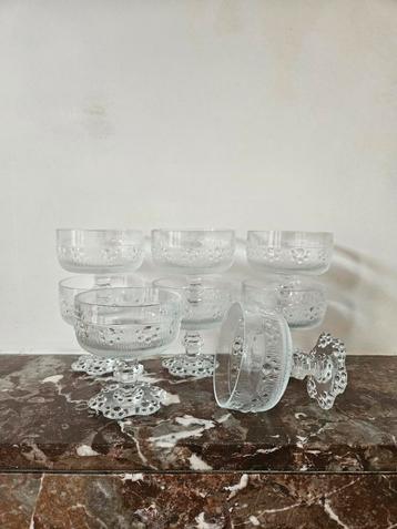 Vintage Italiaanse champagnecoupes  beschikbaar voor biedingen