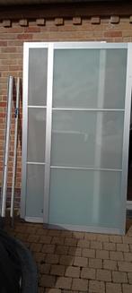 Porte coulissantes ikea 2.32m sur 1.32m + rails, Maison & Meubles, 100 à 150 cm, 200 cm ou plus, Enlèvement, Utilisé