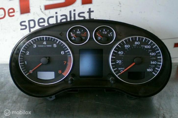 Teller KM/MPH 8P0920980J Audi A3 8P 3.2 Quattro ('03-'12), Auto-onderdelen, Dashboard en Schakelaars, Audi, Gebruikt, Ophalen of Verzenden