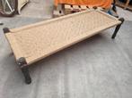 Vintage gewoven ligbed, Tuin en Terras, Ophalen, Zo goed als nieuw