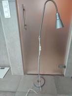 Staande lamp - leeslamp - zilver - IKEA - 110cm, Ophalen of Verzenden, Zo goed als nieuw