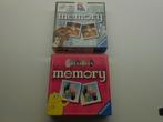 2 x memory ravensburger samen 5 euro, Ophalen of Verzenden, Gebruikt, Raversburger