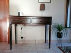 Meuble - table console en bois avec 2 tiroirs ., Antiquités & Art, Enlèvement