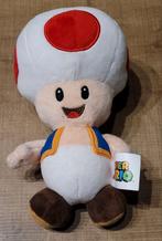 Super Mario: figuur Toad - knuffelpopje (20 cm), Enlèvement ou Envoi, Comme neuf, Film, Figurine ou Poupée